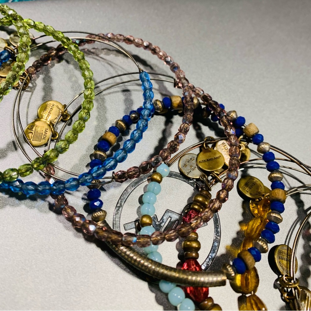 Alex & Ani multi Color bangles set - Picture 3 of 6